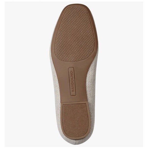 Bandolino Women's Meonna Square Toe Bow Detail Loafers Ivory Size 8.5 - Picture 6 of 12